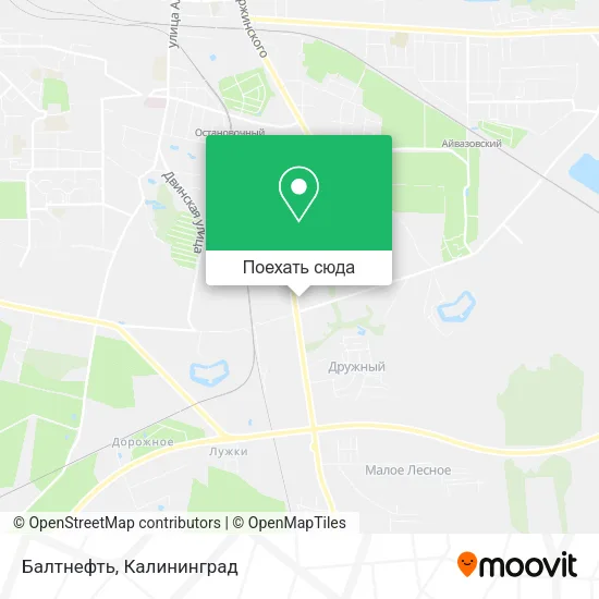 Карта Балтнефть