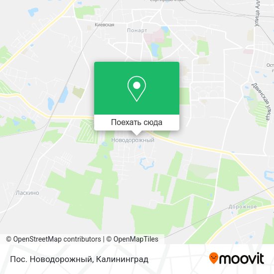 Карта Пос. Новодорожный