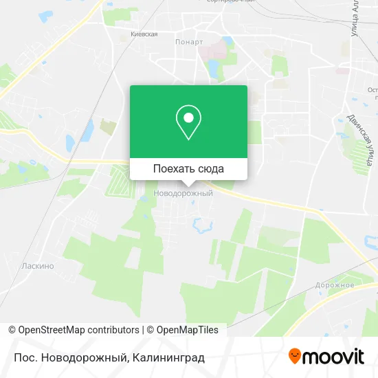 Карта Пос. Новодорожный