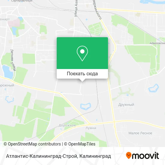 Карта Атлантис-Калининград-Строй