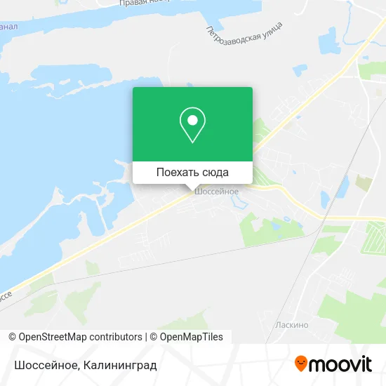 Карта Шоссейное