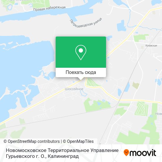 Карта Новомосковское Территориальное Управление Гурьевского г. О.
