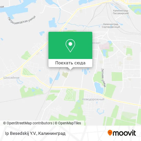 Карта Ip Besedskij Y.V.