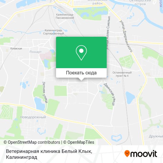 Карта Ветеринарная клиника Белый Клык