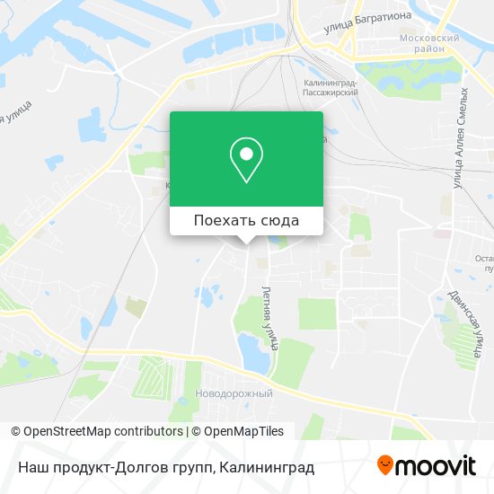 Карта Наш продукт-Долгов групп