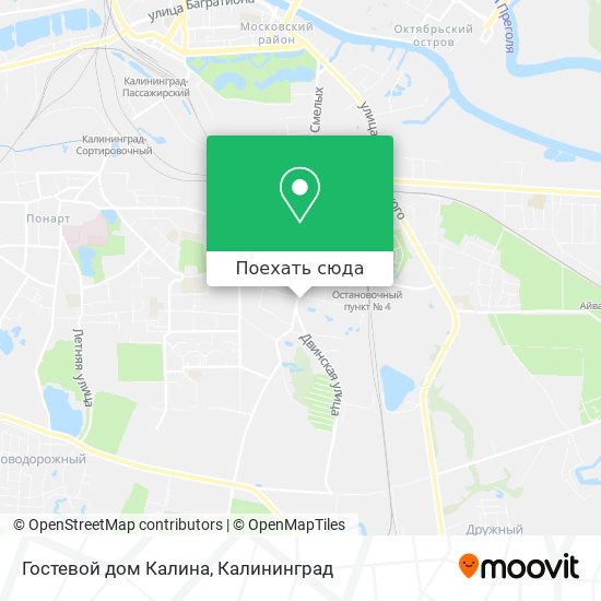 Карта Гостевой дом Калина
