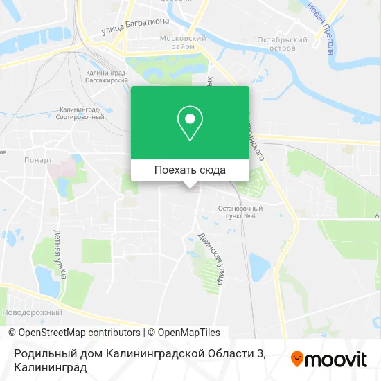 Карта Родильный дом Калининградской Области 3