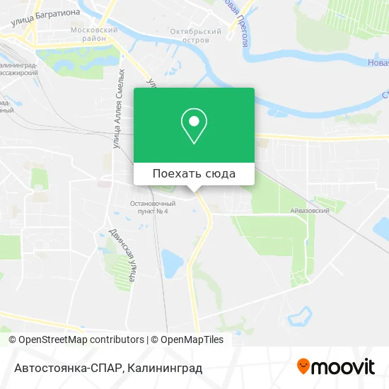 Карта Автостоянка-СПАР