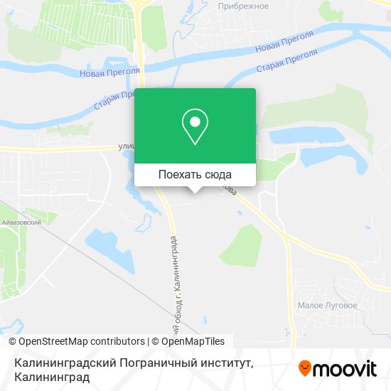 Карта Калининградский Пограничный институт