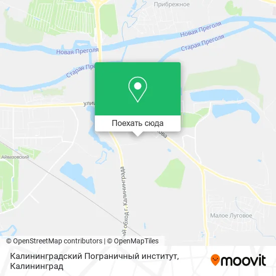 Карта Калининградский Пограничный институт
