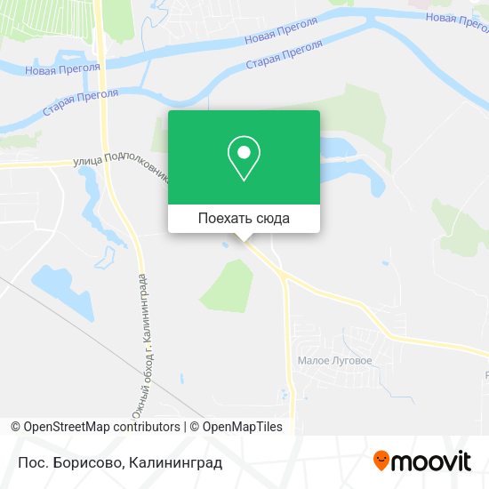 Карта Пос. Борисово