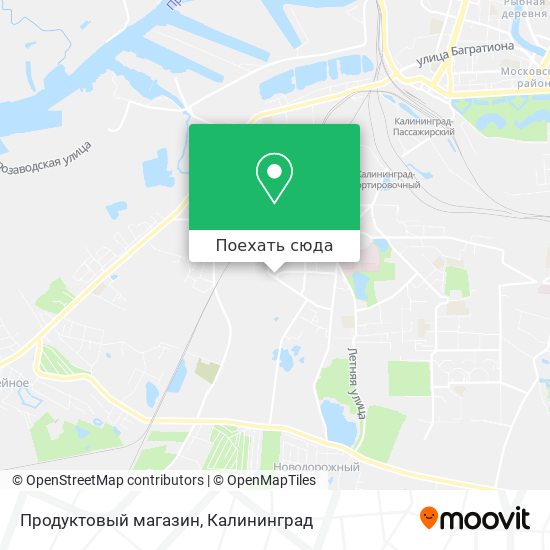 Карта Продуктовый магазин