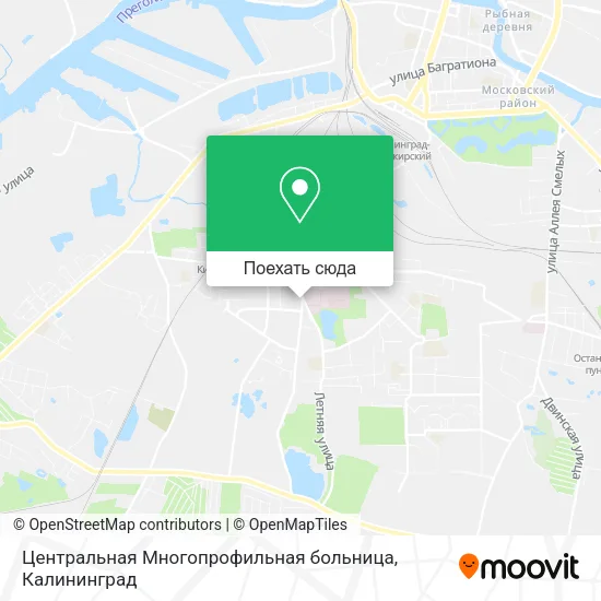 Карта Центральная Многопрофильная больница