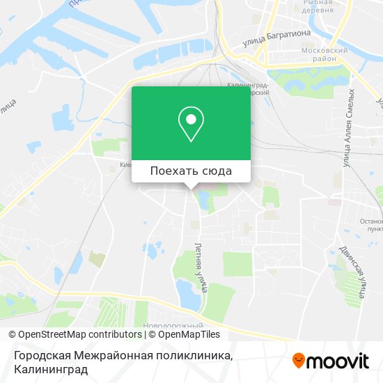 Карта Городская Межрайонная поликлиника