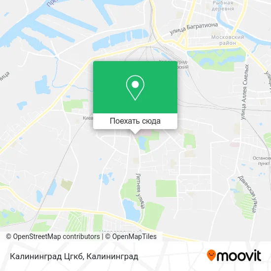 Карта Калининград Цгкб