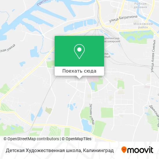 Карта Детская Художественная школа