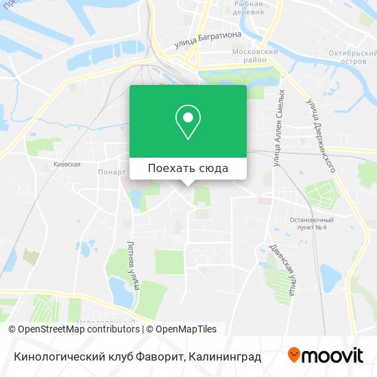 Карта Кинологический клуб Фаворит