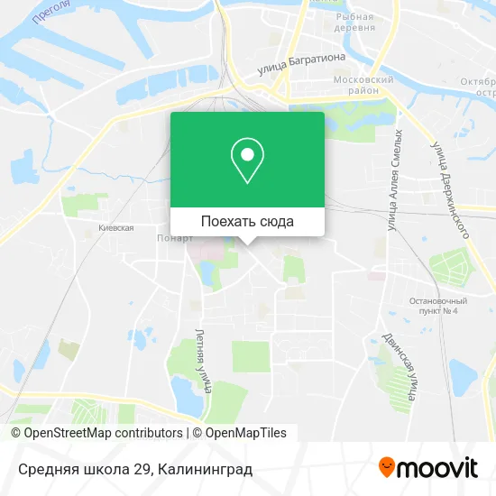 Карта Средняя школа 29