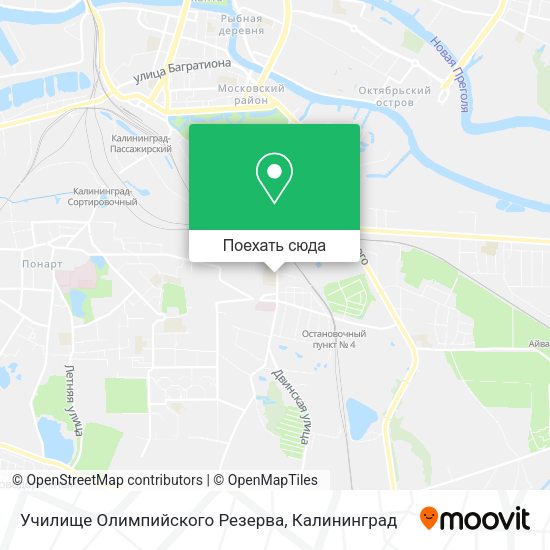 Карта Училище Олимпийского Резерва