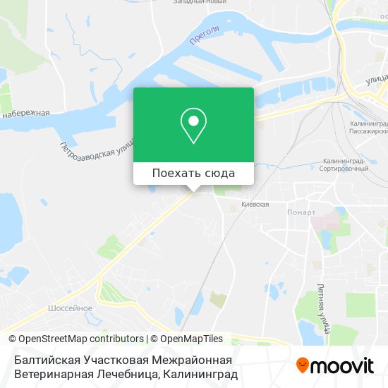 Карта Балтийская Участковая Межрайонная Ветеринарная Лечебница