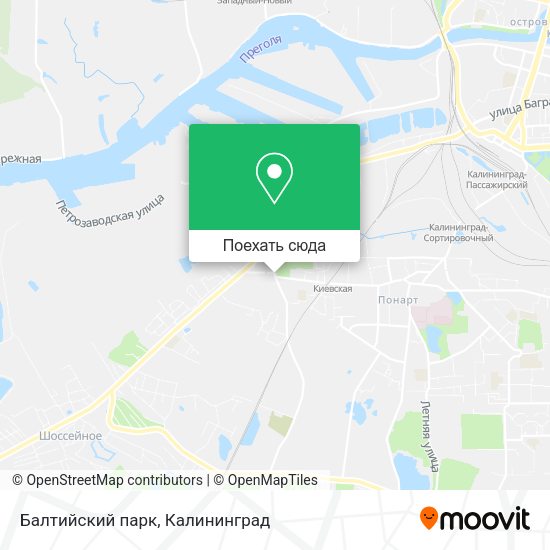 Карта Балтийский парк