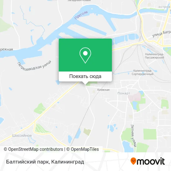 Карта Балтийский парк