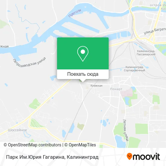 Карта Парк Им.Юрия Гагарина