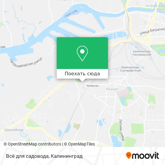Карта Всё для садовода