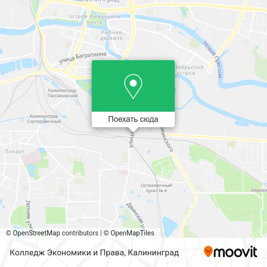 Карта Колледж Экономики и Права
