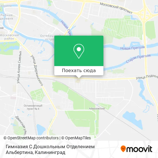 Карта Гимназия С Дошкольным Отделением Альбертина