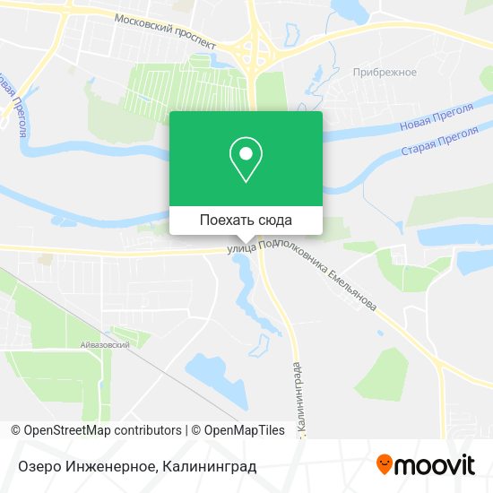 Карта Озеро Инженерное