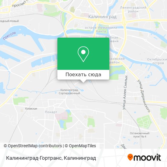 Карта Калининград-Гортранс
