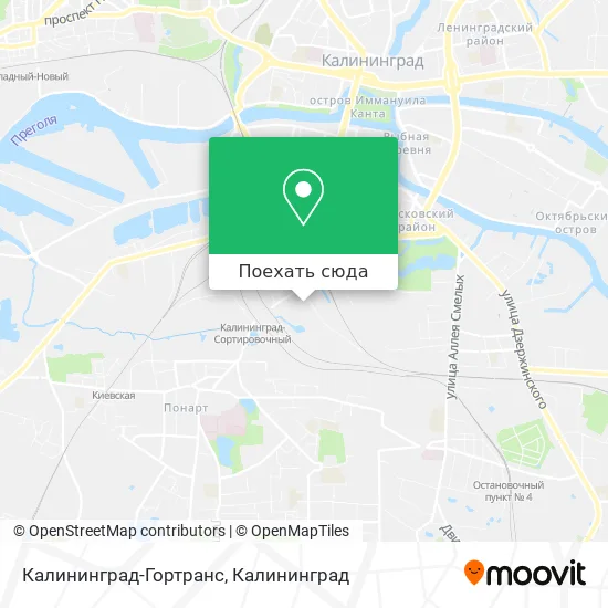 Карта Калининград-Гортранс