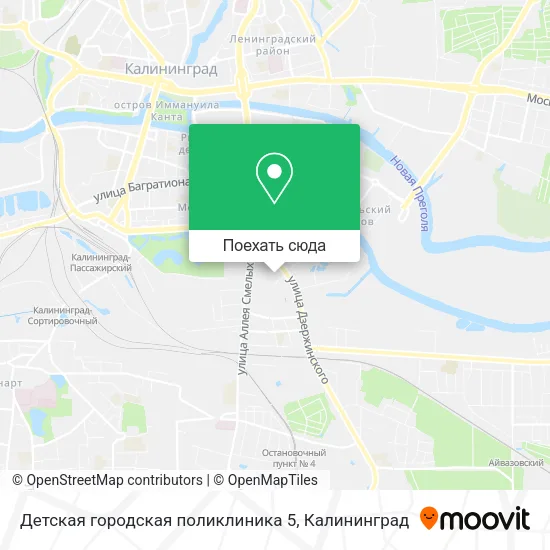 Карта Детская городская поликлиника 5