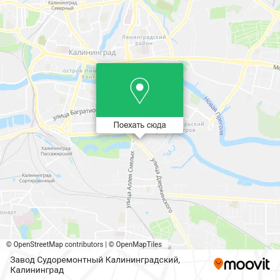 Карта Завод Судоремонтный Калининградский