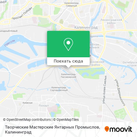 Карта Творческие Мастерские Янтарных Промыслов