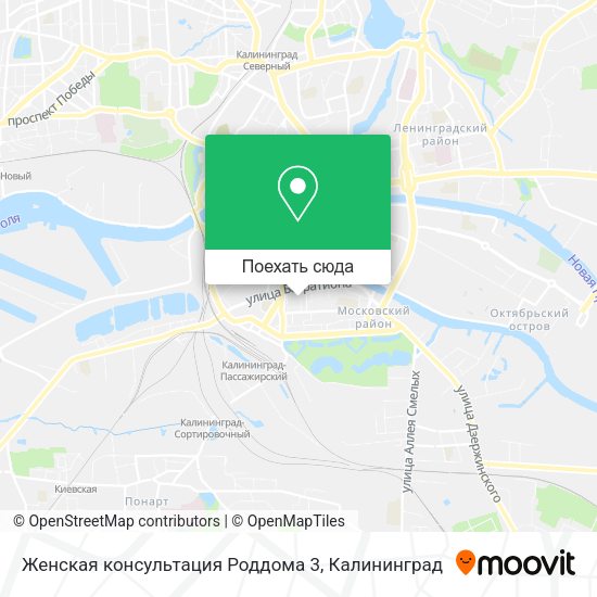 Карта Женская консультация Роддома 3