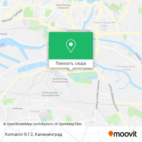 Карта Komarov G I 2