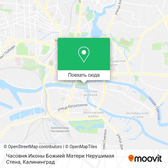 Карта Часовня Иконы Божией Матери Нерушимая Стена
