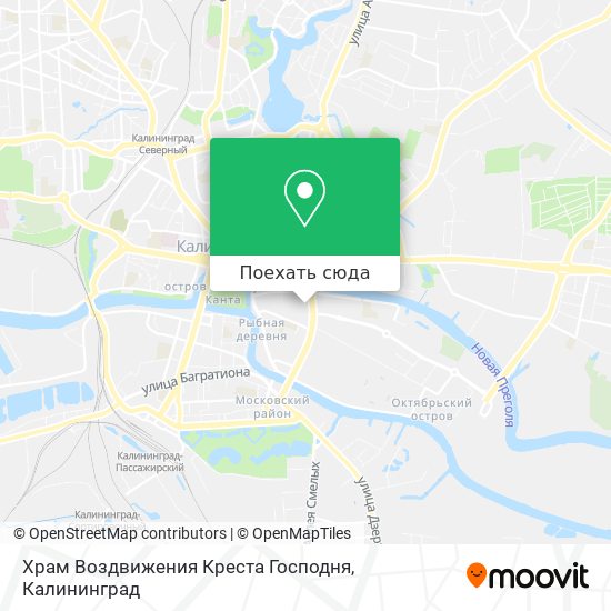 Карта Храм Воздвижения Креста Господня