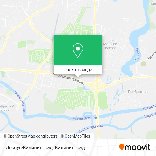 Карта Лексус-Калининград