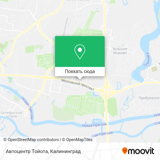 Карта Автоцентр Тойота