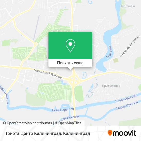 Карта Тойота Центр Калининград