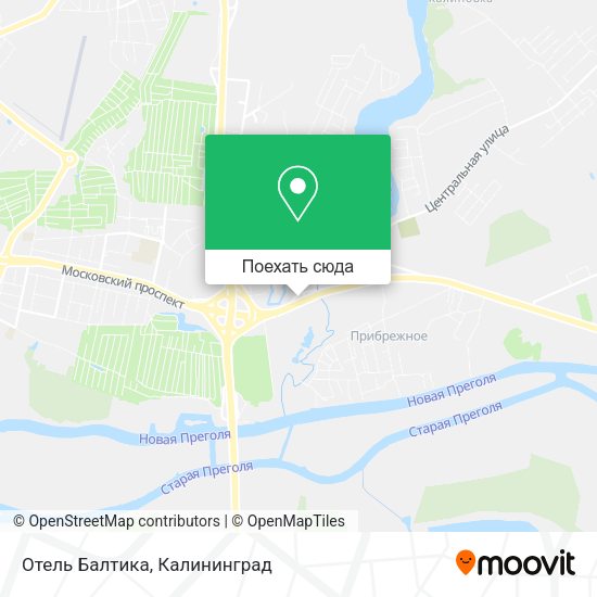 Карта Отель Балтика