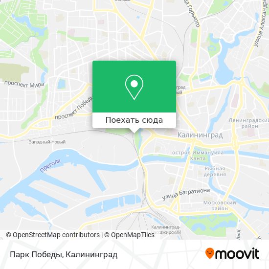 Карта Парк Победы