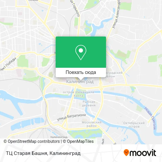 Карта ТЦ Старая Башня