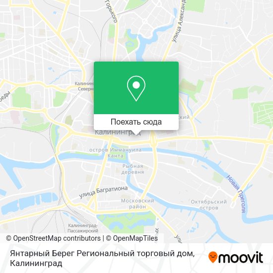 Карта Янтарный Берег Региональный торговый дом