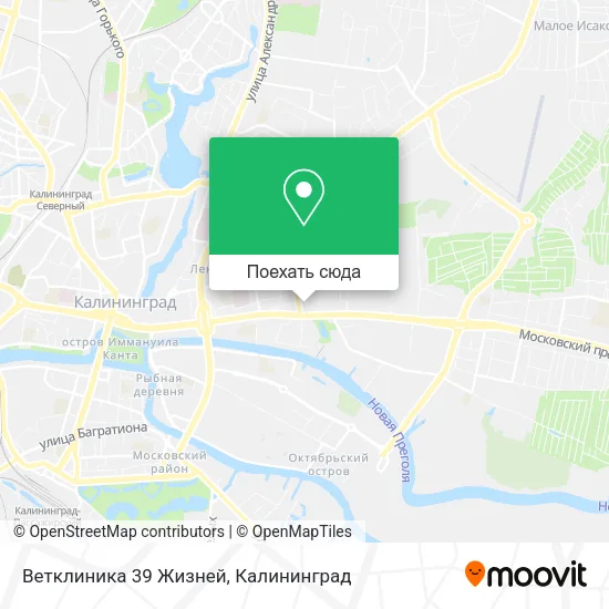 Карта Ветклиника 39 Жизней