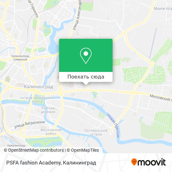 Карта PSFA fashion Academy