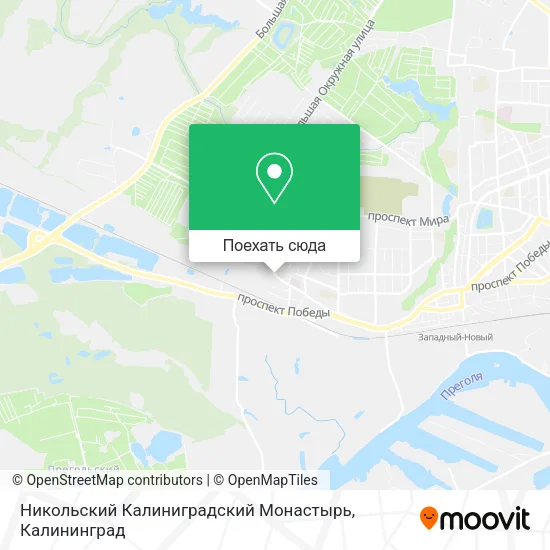 Карта Никольский Калиниградский Монастырь